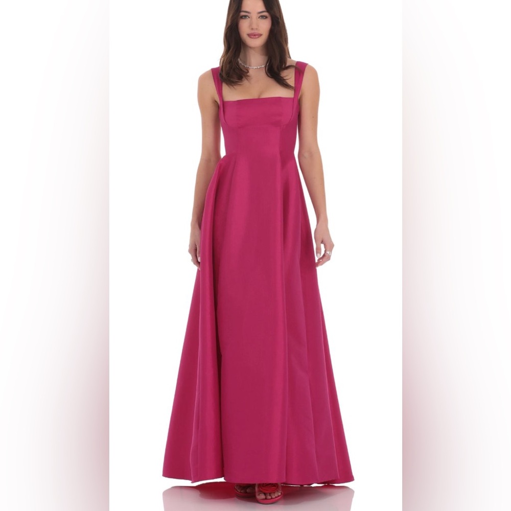 Lucy in the Sky Pink Fit and Flare Maxi Dress
